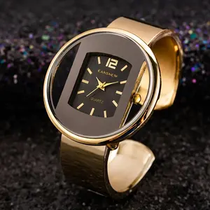 Women'S Individual Bangle Watch, Hollow Dial Quartz Watch, Luxury Women'S Wristwatch