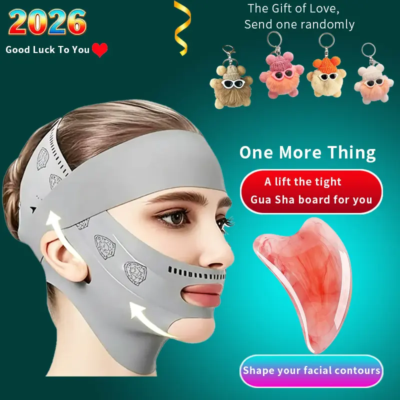 Lifting and Firming Double Chin Sleep Mask For Men and Women Anti-Sagging Breathable Bandage Improves Facial Forehead Lines and Nasolabial Folds Chin Up Mask Repairing Mask Under Eye Masks derma stamp
