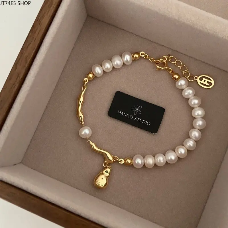 Fashion Water Drop Imitation Pearl Adjustable Bracelet, Niche Premium Design Jewelry