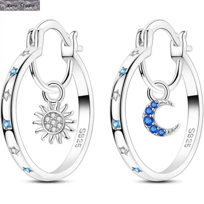 Women’s Silver Twisted Hoop Earrings, Trendy Cubic Zirconia Inlaid Medium Size Hoop Earrings, Hypoallergenic Stainless Steel Fashion Jewelry, Minimalist Elegant Ear Hoops, Lightweight Everyday Wear & Gift for Her, Birthday & Holiday Jewelry