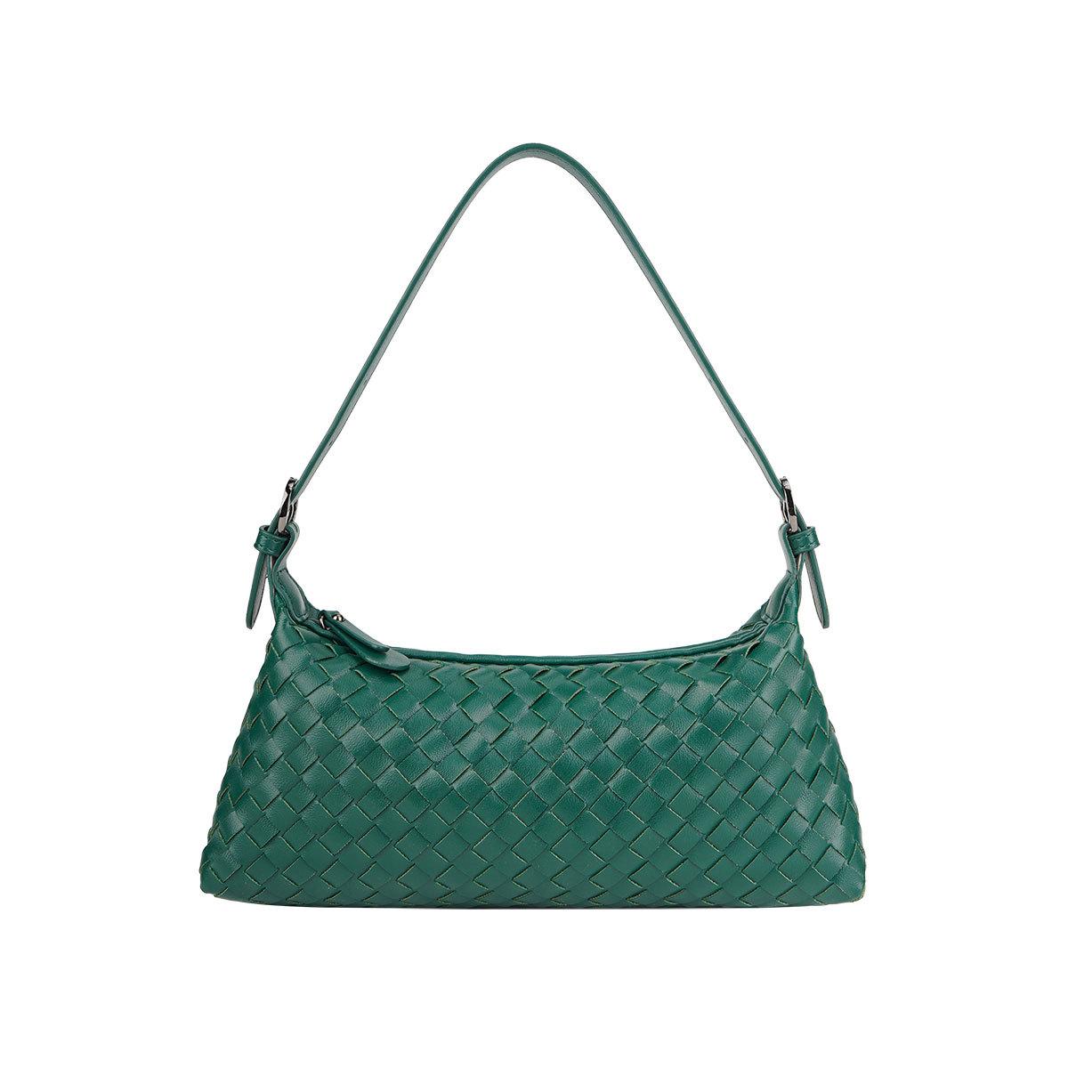 LUNÉ KVI Light Luxury Minimalist Handwoven Crossbody Bag for Women, Versatile and Elegant Crossbody Bag, Exquisite and Fashionable Half-Moon Shoulder Bag