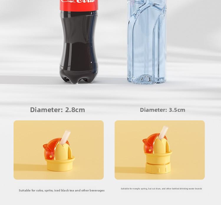 1 Pack Kids Water Bottle Spout Conversion Cap with Straw |     Universal Fit for Juice & Water Bottles |     Spill-Pro |   Spill-Proof Flip Top Cover for Toddlers & Children