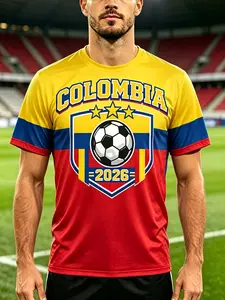 Men's Columbia 2026 Sporty T-Shirt, Breathable Short Sleeve, Casual Athletic Top, Blue Colorblock Round Neck Tee