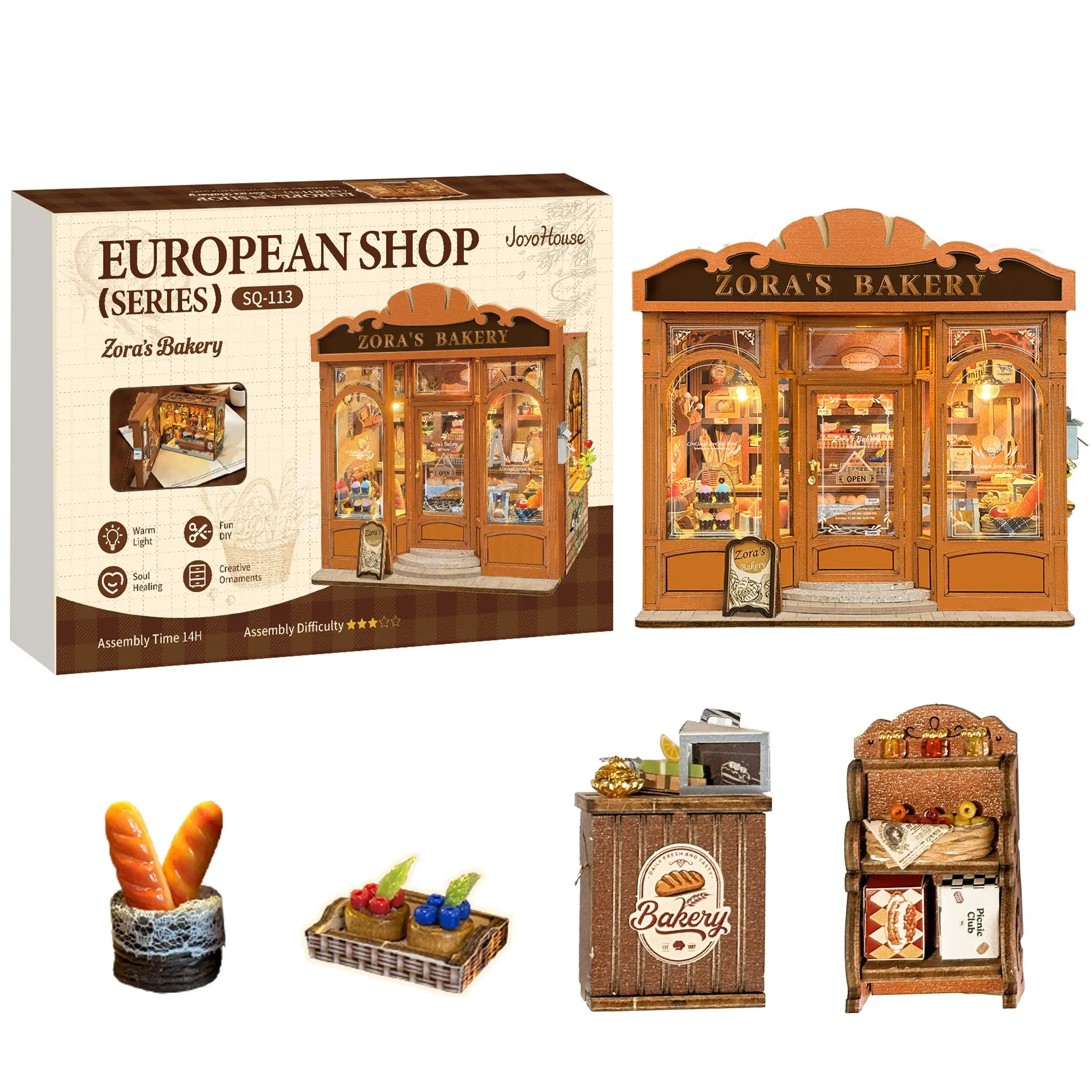 Book Nook Kit, 3D Wooden Puzzle, DIY Mini House Model, Perfect Gift for Adults & Teens, Ideal for Holidays, No Batteries or Glue Needed