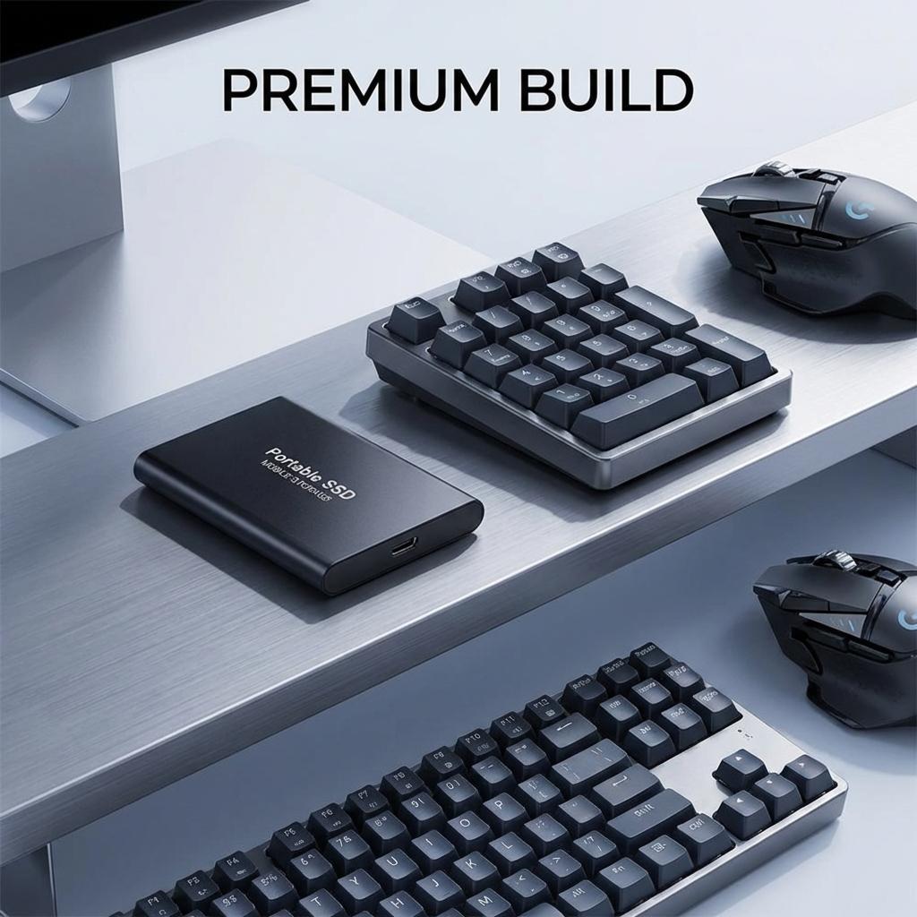 2026  Portable External SSD 1TB/2TB USB 3.2 Type-C High Speed Solid State Drive for PC Mac | Ultra Fast Transfer, Silent Operation, Plug and Play, Mobile Storage