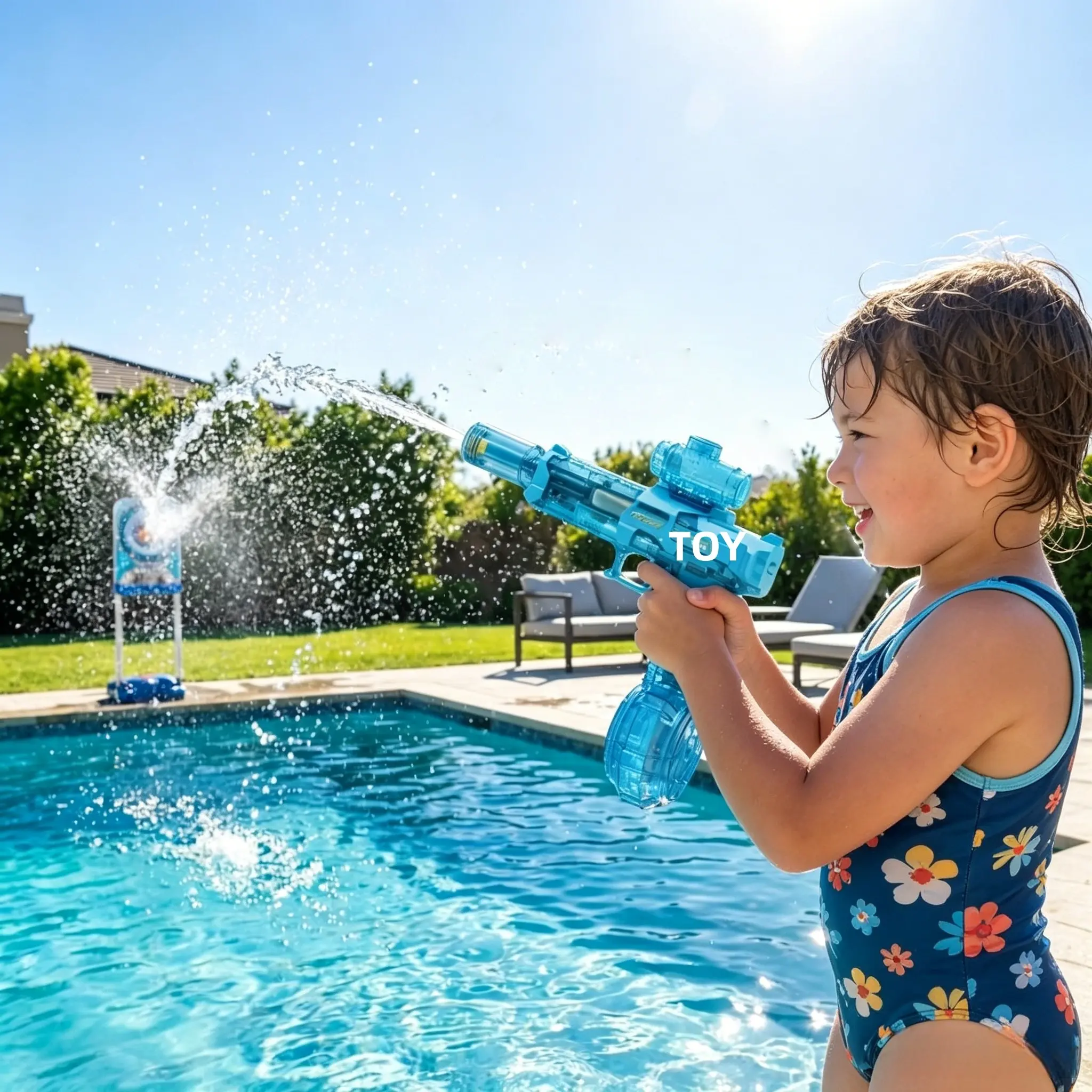 LED Electric Flashing Outdoor Water Toy, Cool Lights Automatic Spraying, Automatic Water Blasts, Summer Fun for Kids and Adults, Easter, Day Gift
