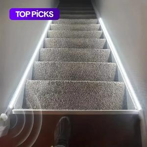 pir motion sensor led strip light, dc5v usb powered automatic switch light, decorative led light for stair wardrobe closet kitchen bedroom hallway