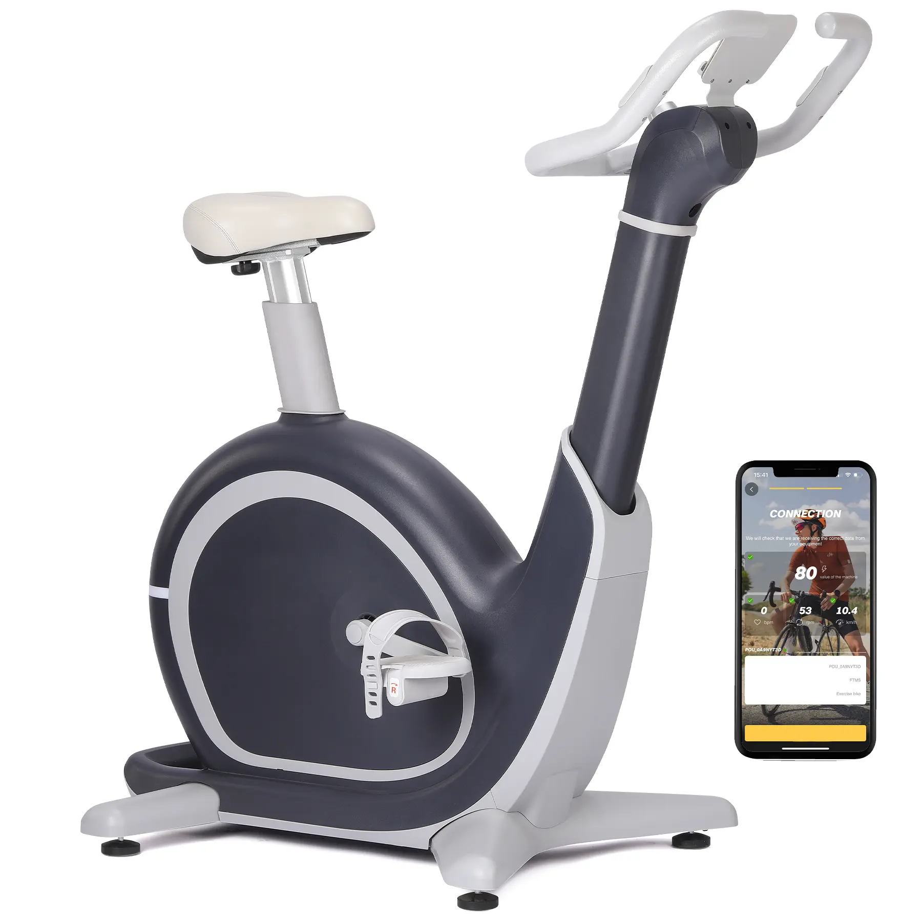 Smart Magnetic Exercise Bike - 36-Level Adjustable Resistance - 350 lbs Weight Capacity - Comfortable Seat & Tablet Holder - Indoor Stationary Bike for Cardio & Home Gym, Home Workout Gear, Exercise Machine