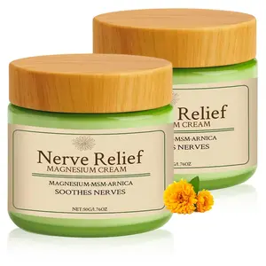Nerve Relief Cream, With Msm & Arnica, Total Relief Cream for Muscle Relaxation, Deep Hydrationno Irritation, No Residue, 50g/1.76oz