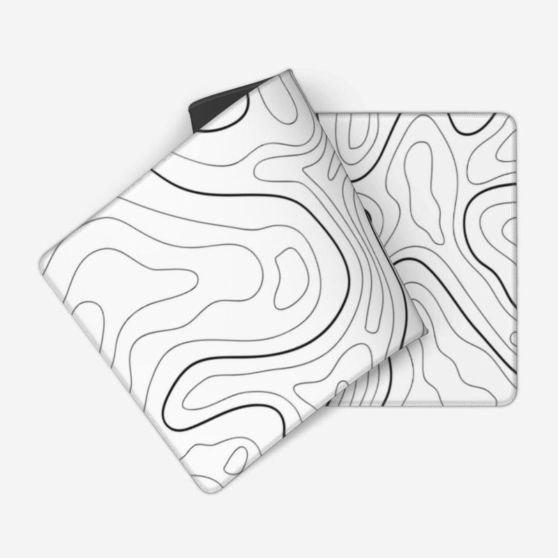 Large Gaming Mouse Pad with Stitched Edges, 1 Count Minimalist Desk Mat, Extended Mouse Pad with Anti-slip Base, Desk Pad for Keyboard & Mouse, Office Accessories, Corporate Work Desk Accessories