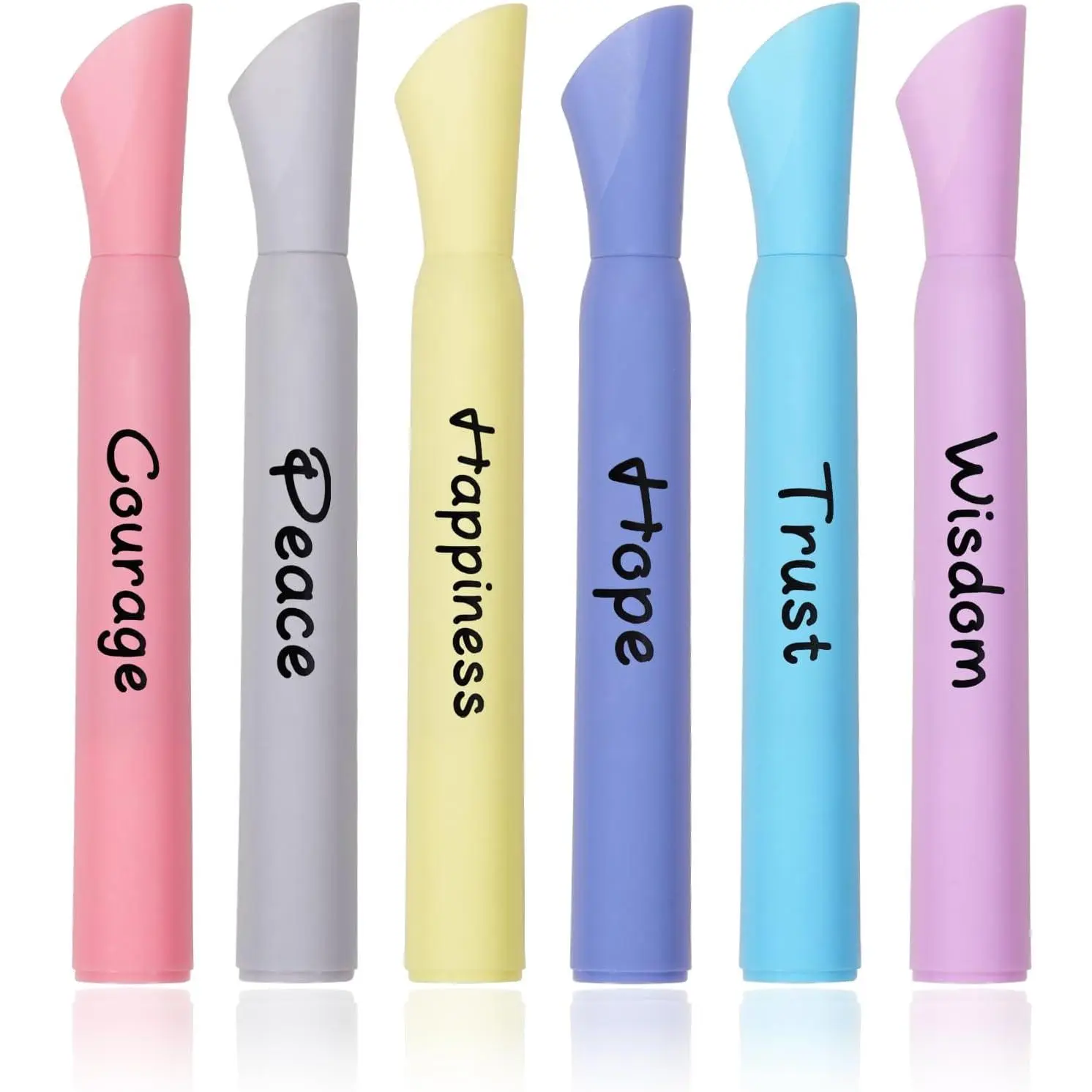 Pastel Highlighters, 6 Pack Soft Color  Style Chisel Tip Highlighter Pens, Cute Aesthetic Markers for Notes, Planner, Journaling, School and Office Supplies