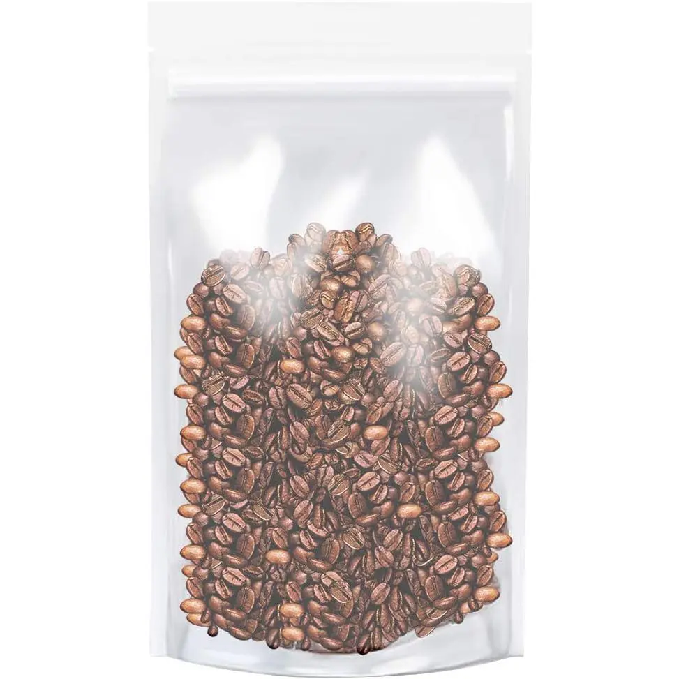 Clear Zipper Stand Up Pouch Bag,100Pcs 4.3x7.0Heat Sealable Zip Lock Snack   Drinking Packing Pouches (4. x 7.0L, 100 count)