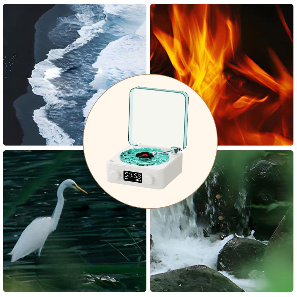 Wireless Speaker, White Noise Speaker, Multifunctional Desktop Speaker with USB Port & AUX Input, Speaker with Adjustable Ambient Light Modes, Halloween Gift #GLOBAL PICKS