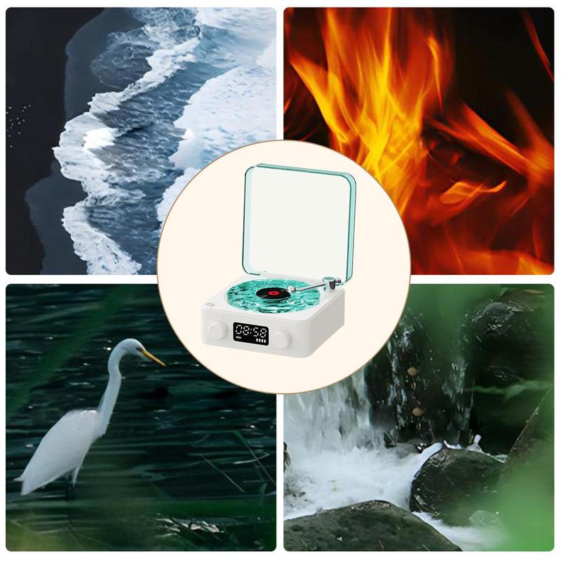 Wireless Speaker, Multifunctional Desktop Speaker with USB Port & AUX Input, White Noise USB Rechargeable Speaker with Environment Light Adjustment Modes, Audio, LED Display Clock Wireless Speaker, Multifunctional Desktop Speaker with USB Port & AUX Input, White Noise USB Rechargeable Speaker with Environment Light Adjustment Modes, Audio, LED Display Clock