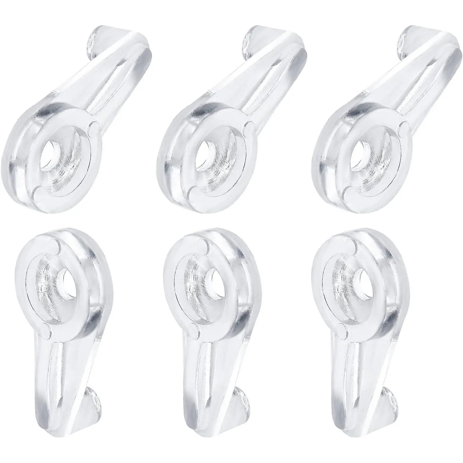 Glass Window Retainer Clips Kit, 30 count, Transparent | Mirror Fixing Clips, Glass Door Holder, Cabinet Panel Bracket, with Screws for Fixing Glass
