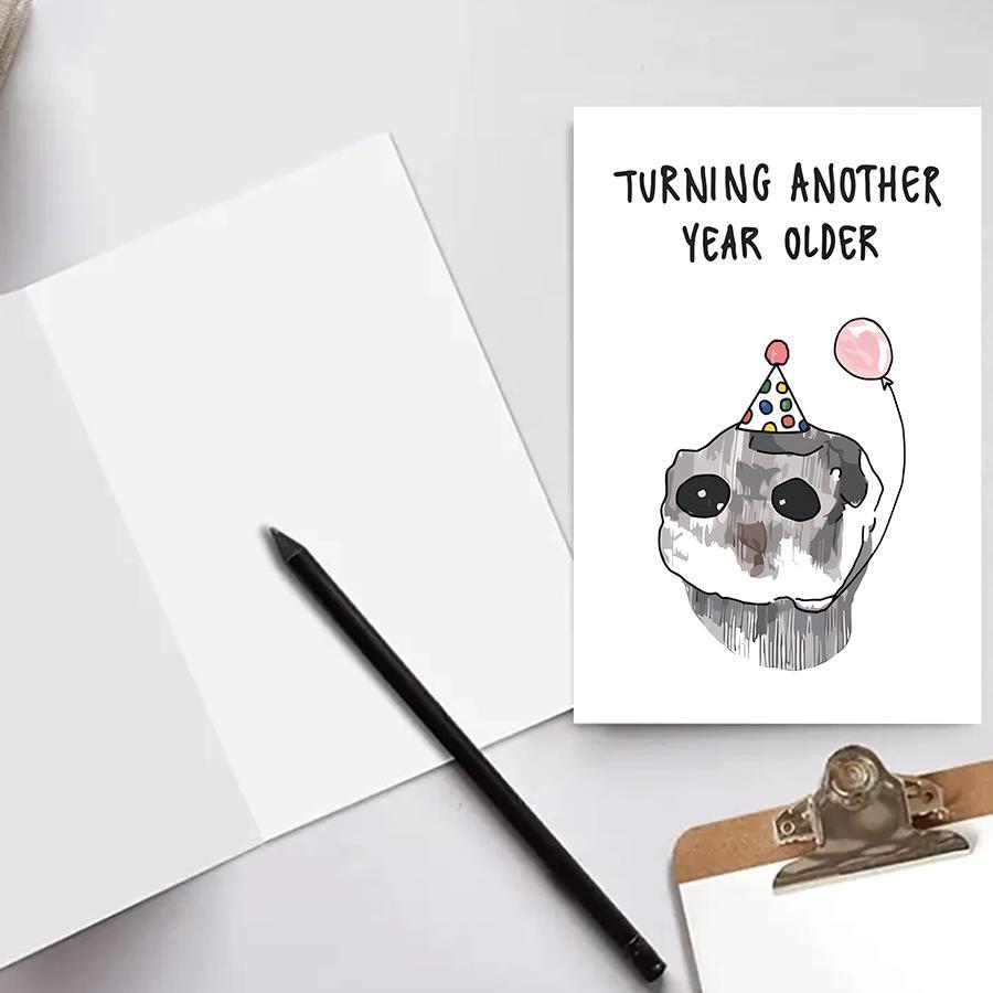 Cartoon Armadillo Birthday Card, Humorous Birthday Greeting Card with Envelope, Fun Party Cards, Birthday Card Funny, Birthday Card for Friend, Girlfriend, Boyfriend, Birthday Gift Ideas