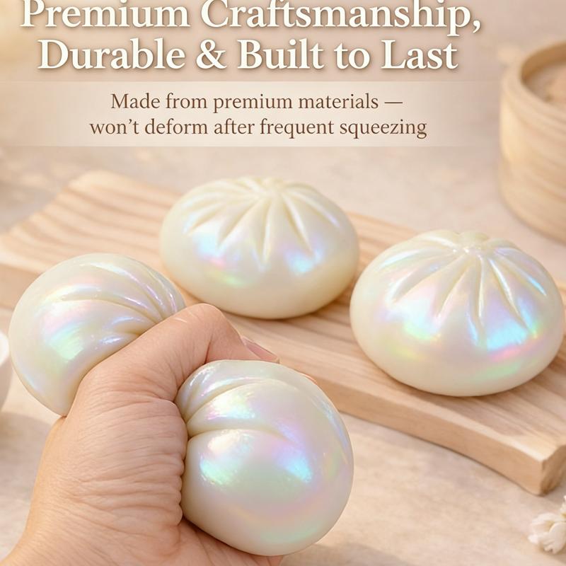 Dumpling Squishy Cheese Toy Ornaments Simulation Cheese Butter Squeeze Ball Fidget Toy Stress Relieve Slow Rebound Relief Soap