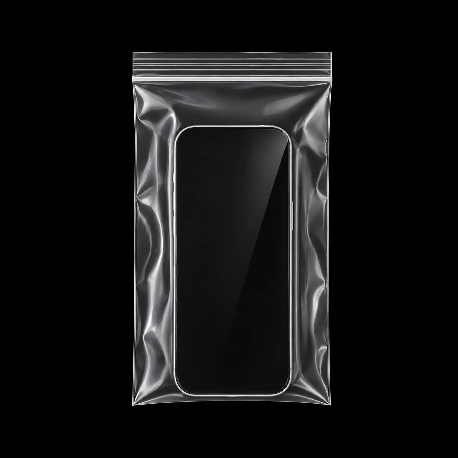Transparent Phone Bag - 11 * 21cm 5mil Thickened Clear Dust Mobile Phone Bags Compatible Sealable  Fit  Smartphones (100 Pack)