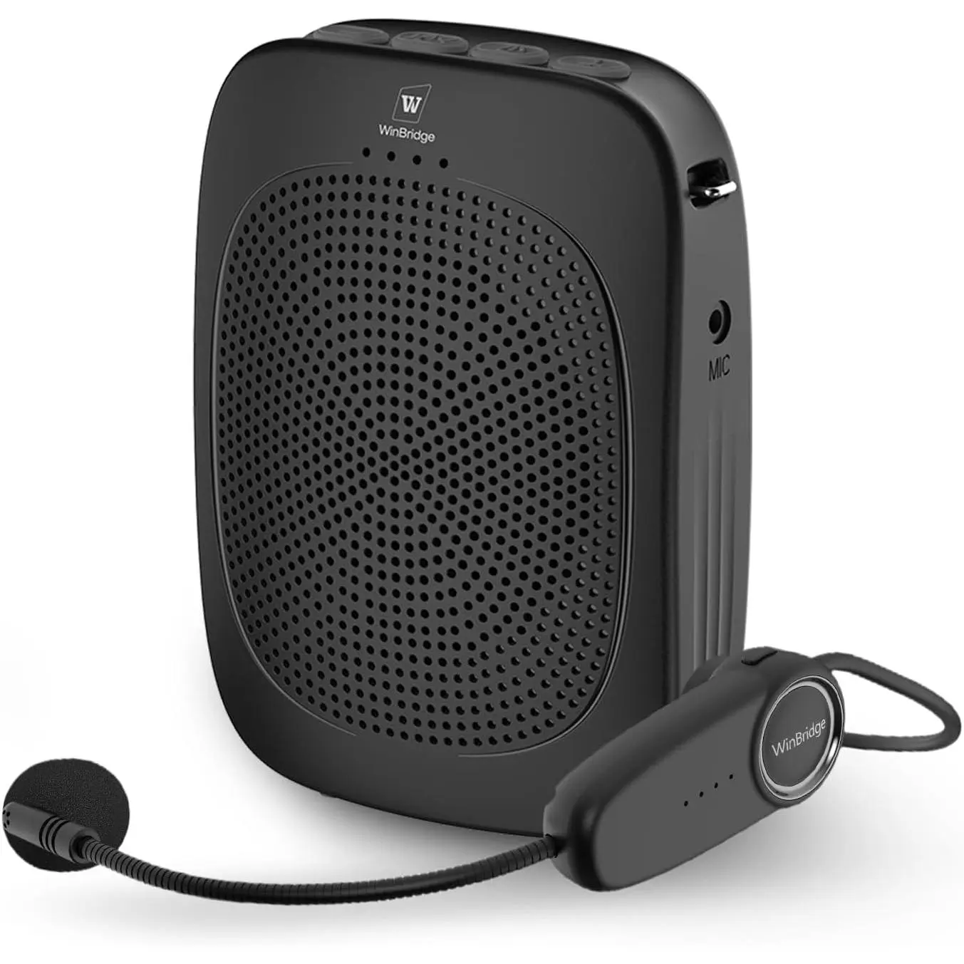 Portable PA System Speaker (C002) - Voice Amplifier with Headset Microphone, Synthetic Build, 2600mAh Battery, 13.0-15.9h Playtime, Ideal for Teachers & 50-75 Student Classrooms, Portable Speakers, 13.0 To 15.9 H