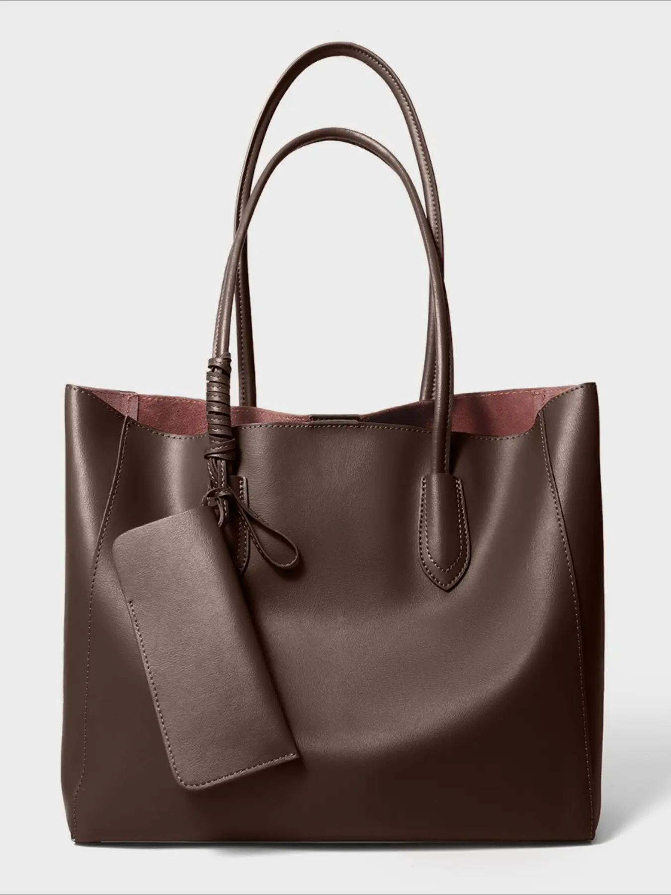 Leather women's bags large-capacity bags women's new hot-selling light luxury shoulder bags women's commuter tote bag 2026