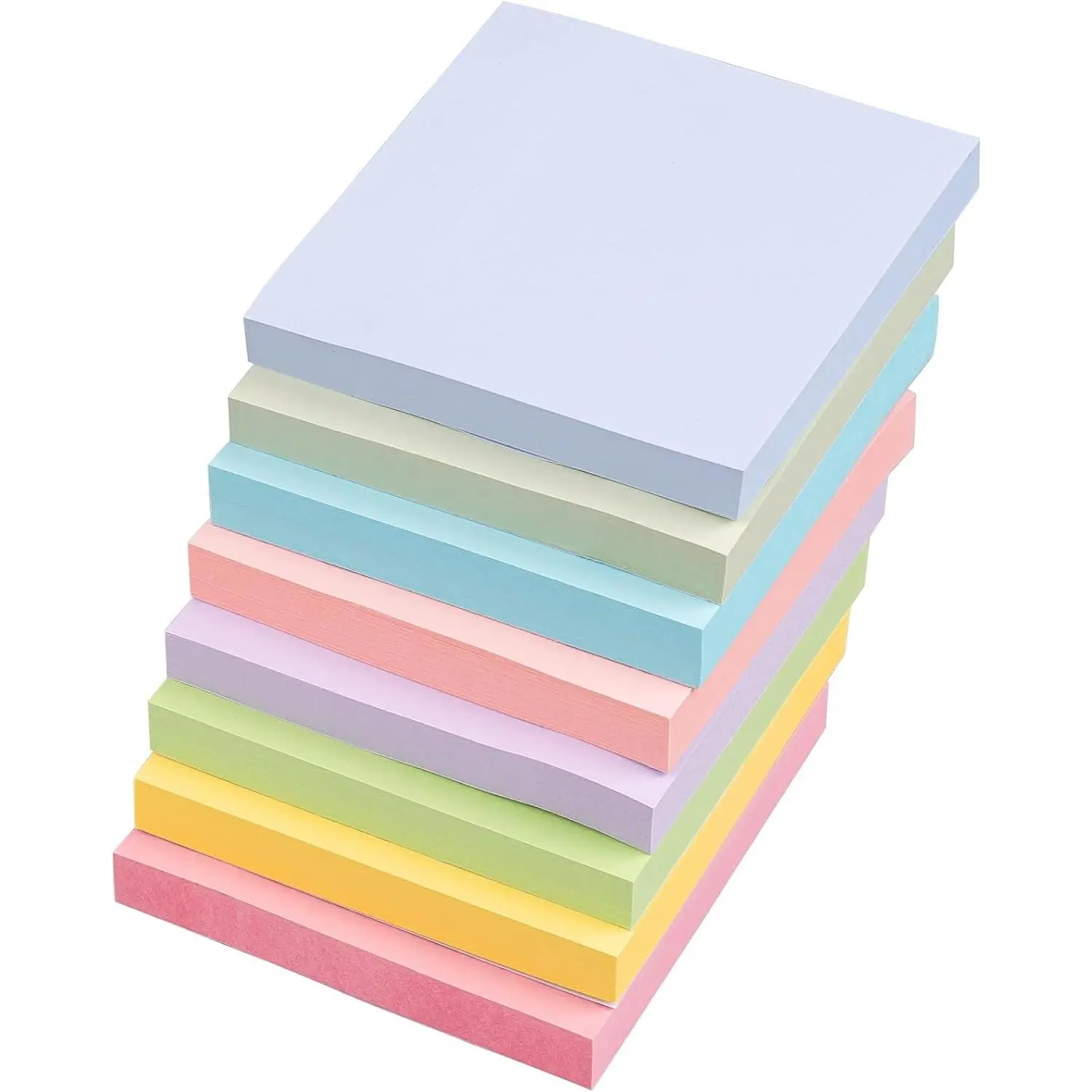 Sticky Notes 3x3 Inches, 8 Pads, 800 Sheets, 8 Color Sticky Note Pads,  Sticky Pads, Sticky Notes Bulk, Self-Stick Note Pads, 100 Sheets/pad