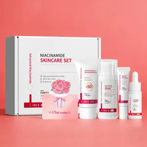 Laikou Niacinamide Skincare Set Glow Kit, Deep Glow Care for Tired & Dehydrated Skin Moisturizing Smooth