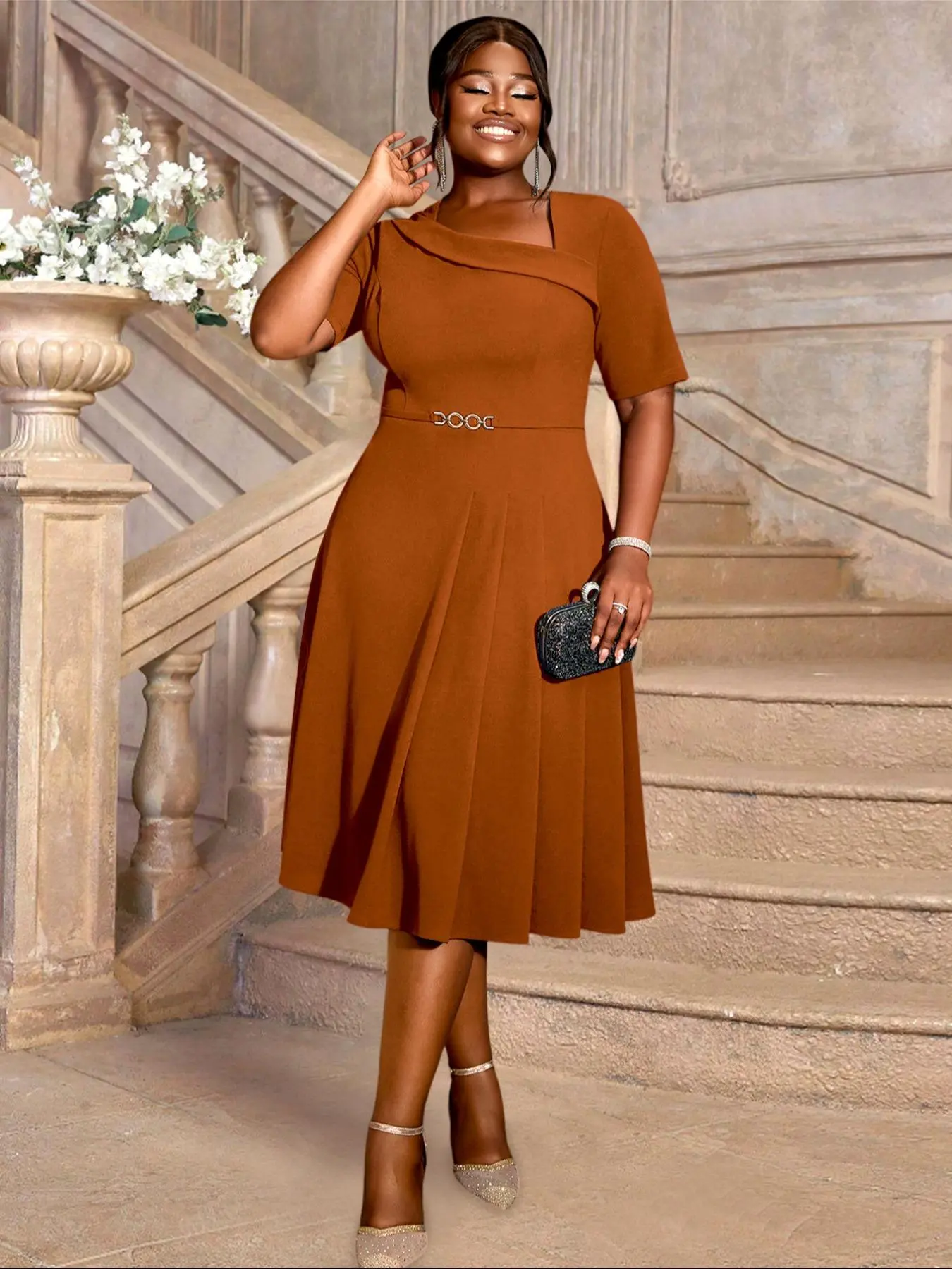 evening dress brown Aigniffiy Women's Pleated Stretch Tight V Neck Slit (as1, Alpha, l, s, Regular, Regular, Brown, Large) : Clothing, Shoes & Jewelry Color:Cotswold Check Rust Bin-061919-SE2 6 Drawer Double Dresser Elevate every evening moment