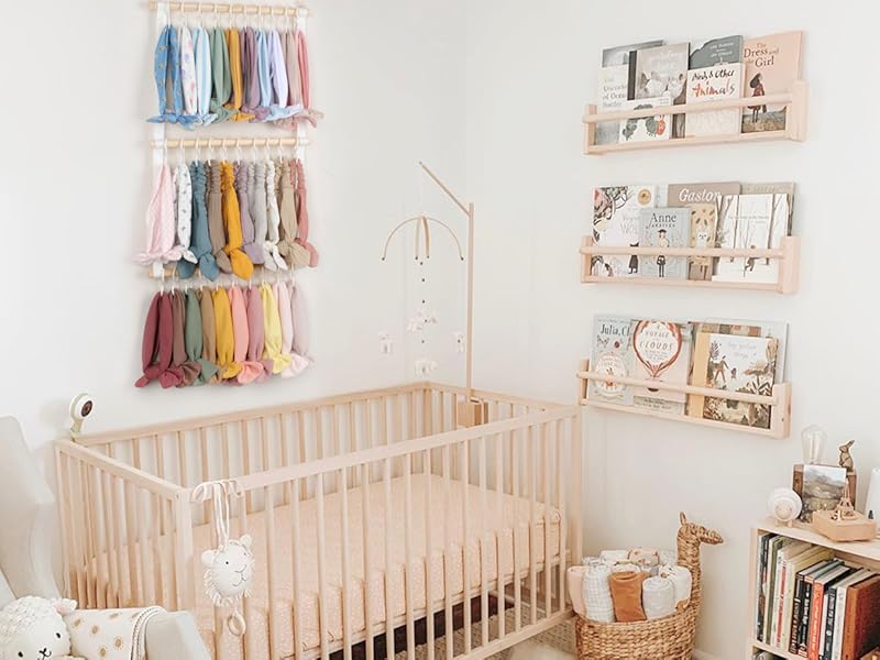 Headband Holder Head Bands Organizer for Girls, Baby Headbands Hair Accessories Organizer Storage Wall Hanging Decor for Nursery Toddler Girls Room