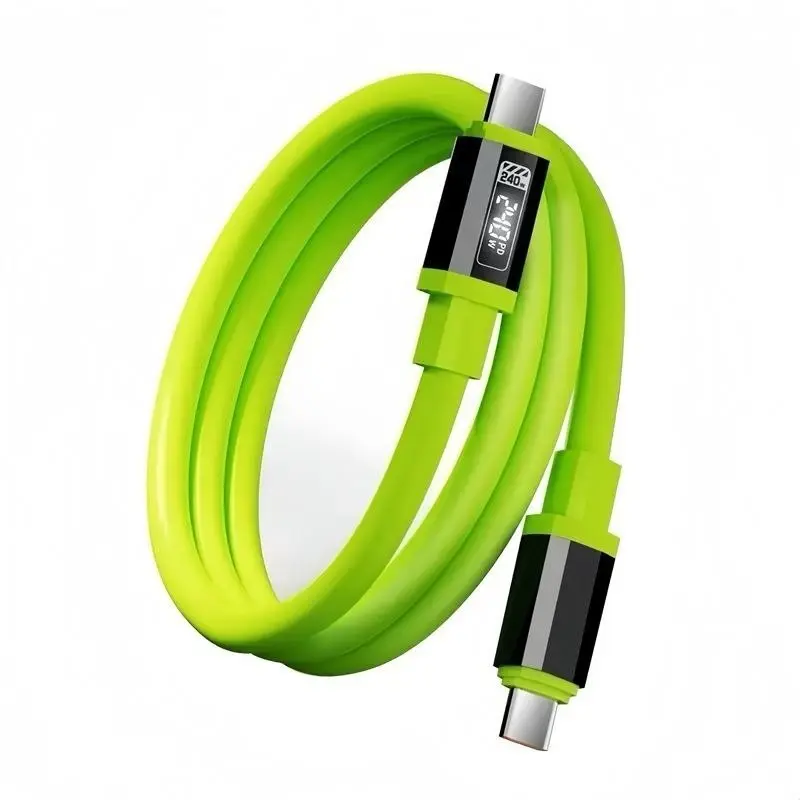Radea 240w Super Fast Charging Cable, Typec USB-C to USB-C Silicone Charger, Compatible with 120w/100w, 480mbps High-Speed Transfer