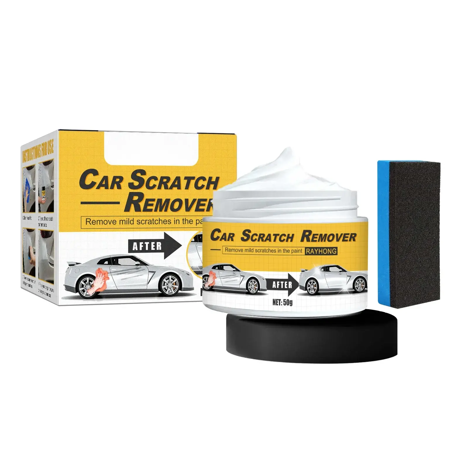 Scratch Remover, Automotive Finish Automotive Scratch Repair Cream Repair Scratch Maintenance Agent