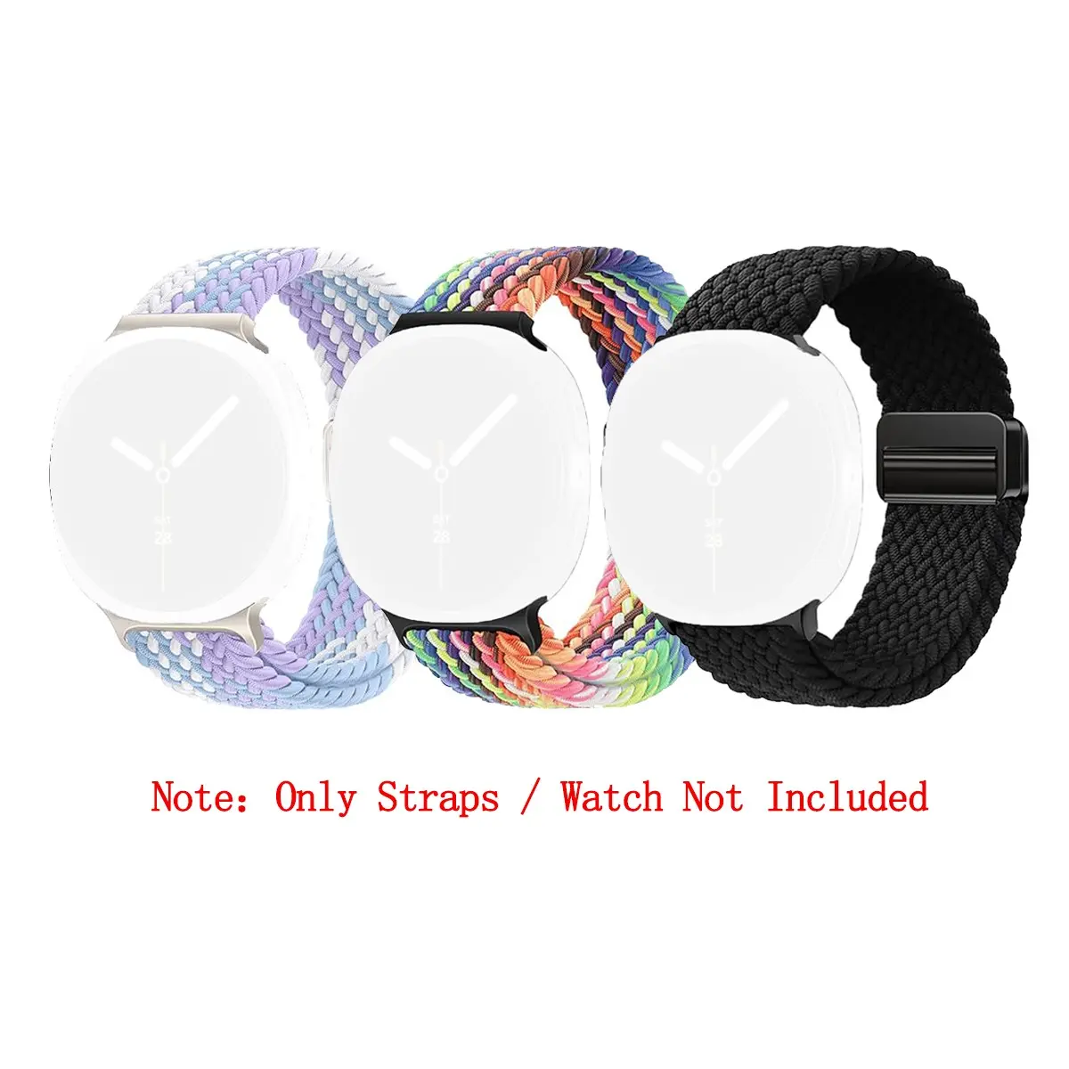 For Samsung Galaxy Watch 9 8 44mm 40mm Band with Magnetic Clasp, Woven Nylon Strap for Samsung Watch8 Classic 46mm, Durable and Stylish Replacement Band, Watch Straps