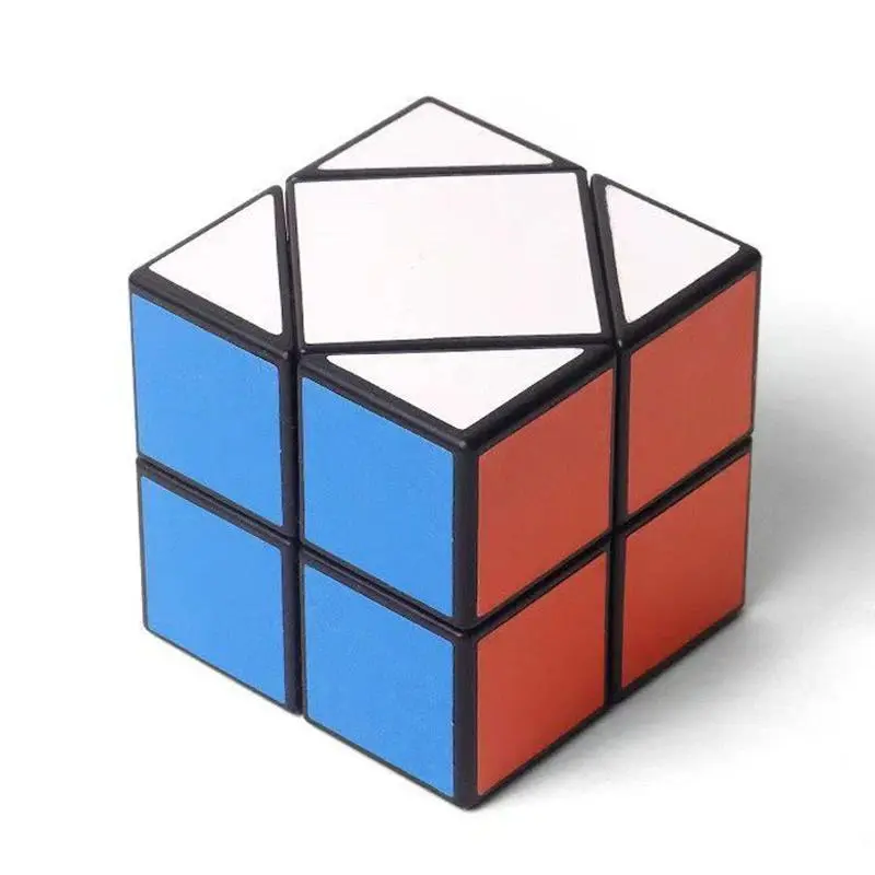 Plastic Twisty Domino Skewb Puzzle, 2x2x2 Sensory Quiet Fidget Toy for Neurodivergent Kids (ADHD, Anxiety Relief), Enhances Focus, Educational Developmental Gift for Children’s Sensory Activities, Children Development