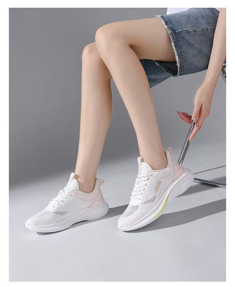 2026 Autumn New Korean Style Breathable Flyknit Women's Shoes, Trendy Student Running Sneakers, Casual Shoes, Women's Footwear