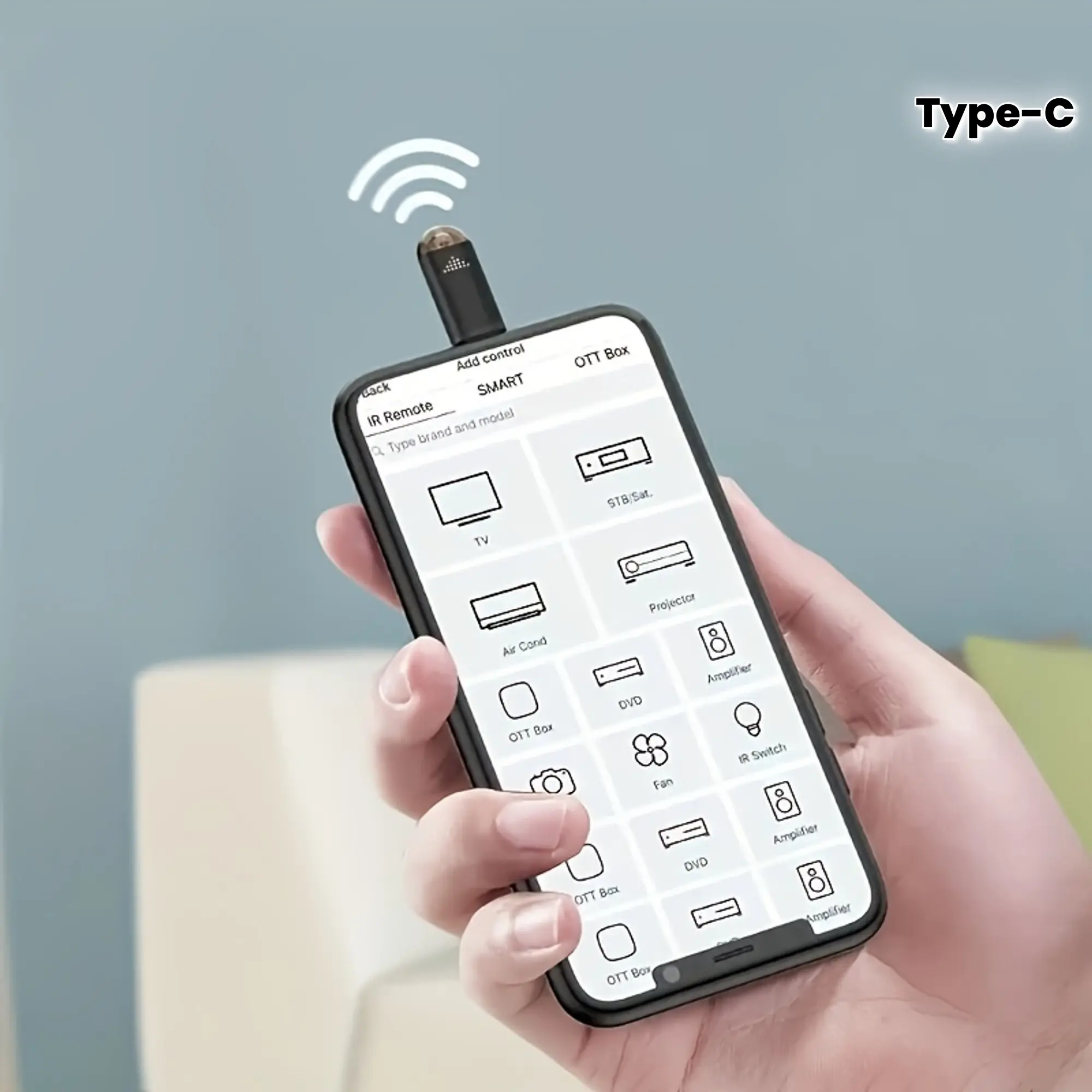 Smart phone infrared remote control, infrared remote control TV, air conditioning, fan, camera, projector, etc., for your mobile phone to give infrared remote control function!