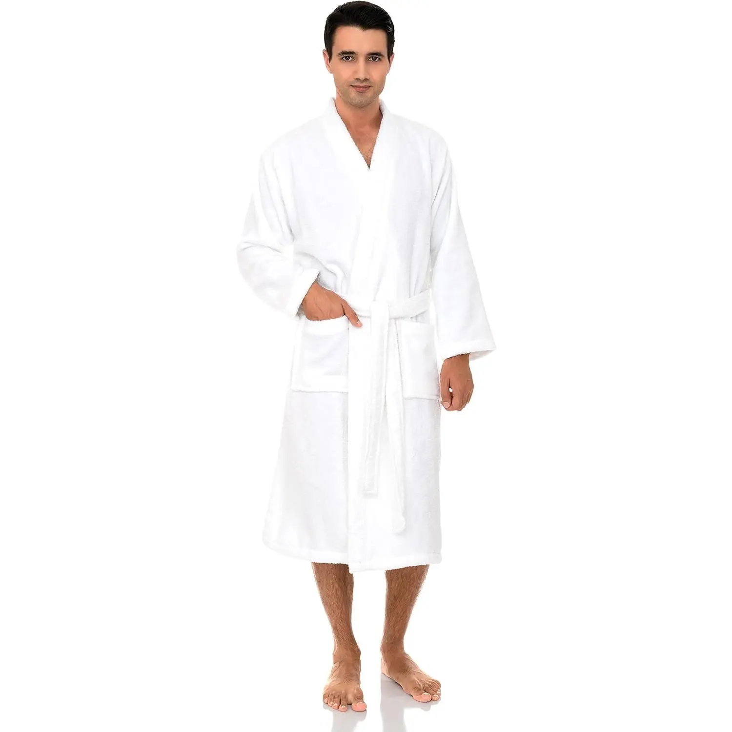 TowelSelections Mens Robe Cotton Luxury Bathrobe Soft Terry Cloth Towel Bath Robe for Men XS to 3X