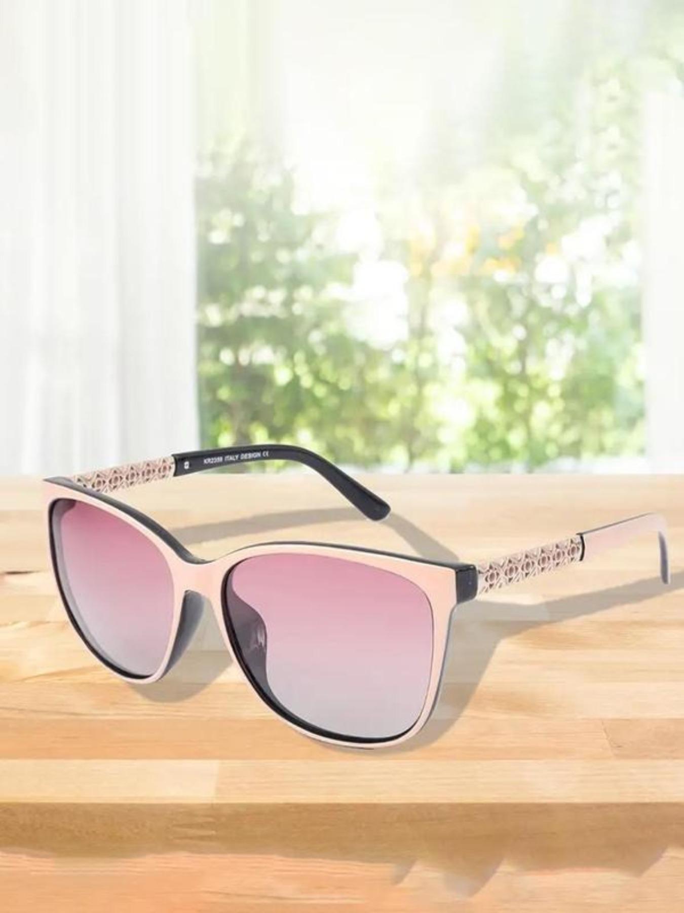 Women's Ombre Tinted Lens Eyeglasses, Trendy Casual Eyewear for Everyday Use, Fashion Accessories for Outdoor Activities