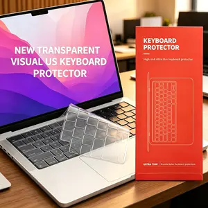 Splash-Proof Dust-Resistant Tpu Keyboard Cover, Washable Reusable Tpu Keyboard Protector, Suitable for Macbook Laptops