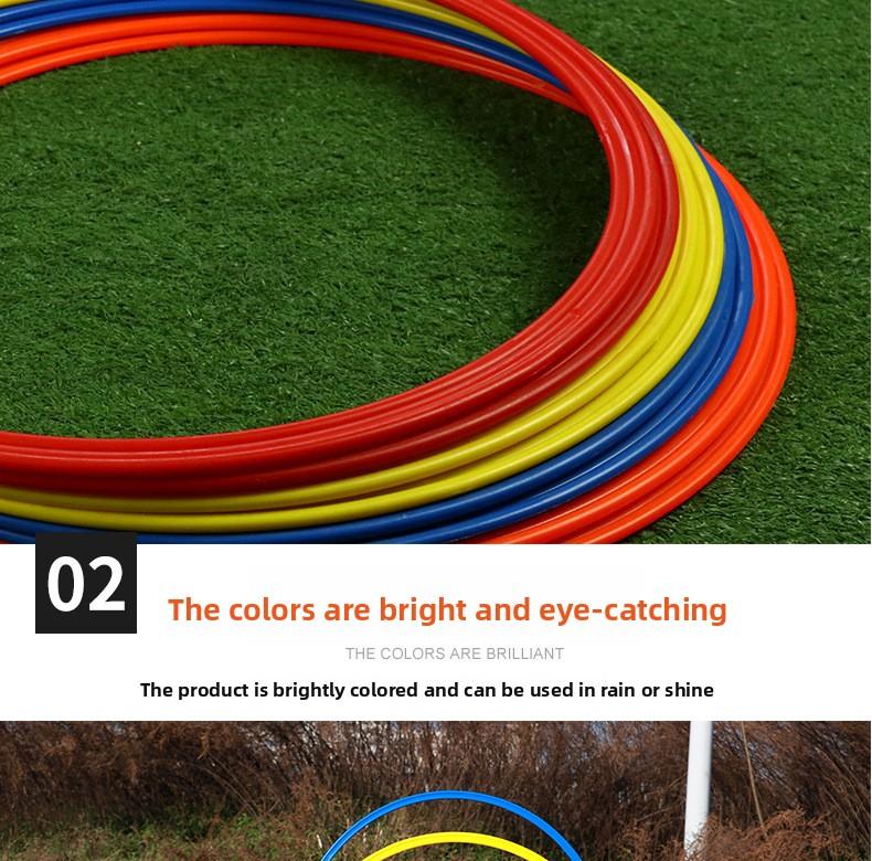 Agility circle, physical fitness ring, thickened 50cm jumping circle, children and adults hopscotch, football training agility circle