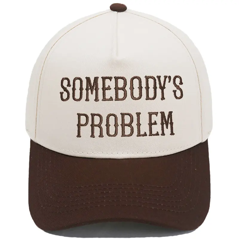 "Somebody's Problem" Baseball Cap for Women, Retro Washed Cotton Graphic Dad Hat with Adjustable Buckle, Funny Gift for Bestie, Accessories For Women, Bestie Or Girlfriend, Hats For Women