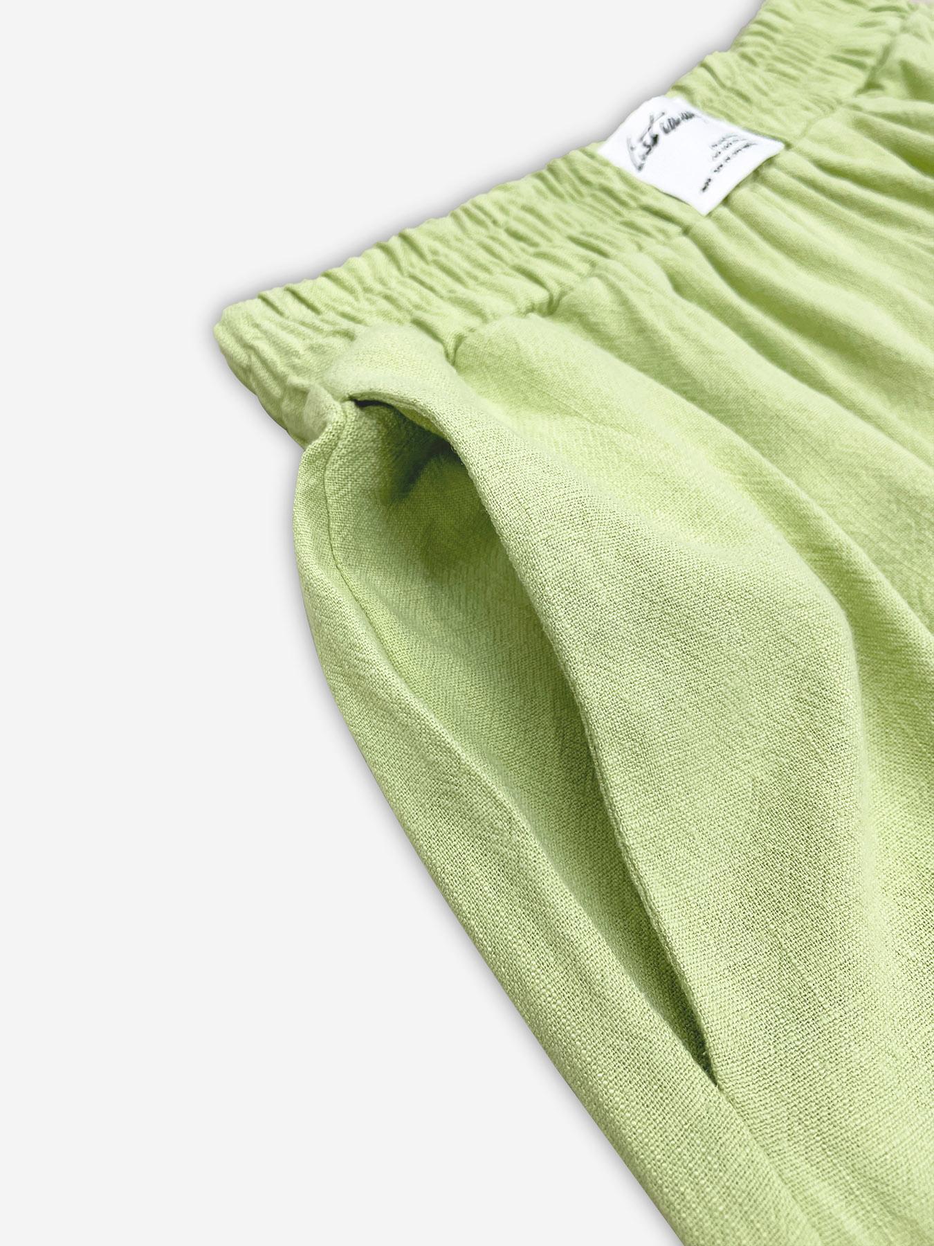 Women Linen Two Piece Set Sleeveless Top Wide Leg Pants Outfit Casual Summer Vacation Look Loose Fit With Pockets Comfy Chic Daily Wear