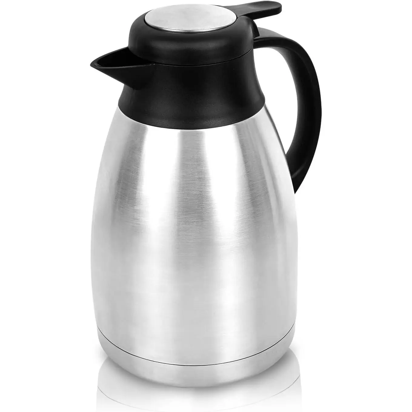 Thermal Coffee Carafe, 2L/68 Oz Stainless Steel Vacuum Insulated Thermoses, Double-Wall Design, 24-Hour Hot & Cold, Leak-Proof, Portable for Travel,Camping,Office