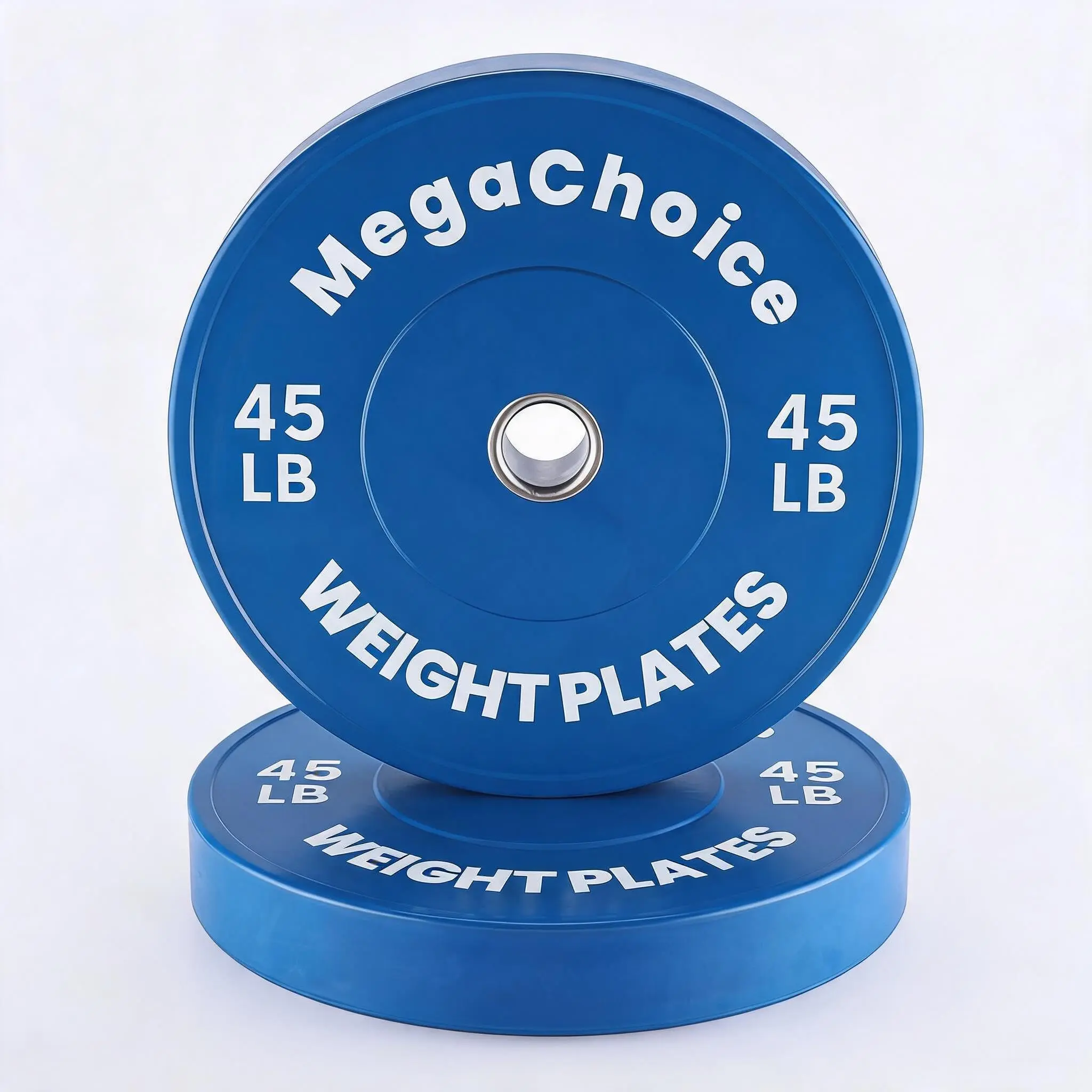 GARVEE 2 PC Rubber Bumper Weight Plates 2 in, Barbell Plates Set,10,15,25,35,45,55 LBS Single,Pairs,Set Options Weight Sets For Home Workout Strength Training