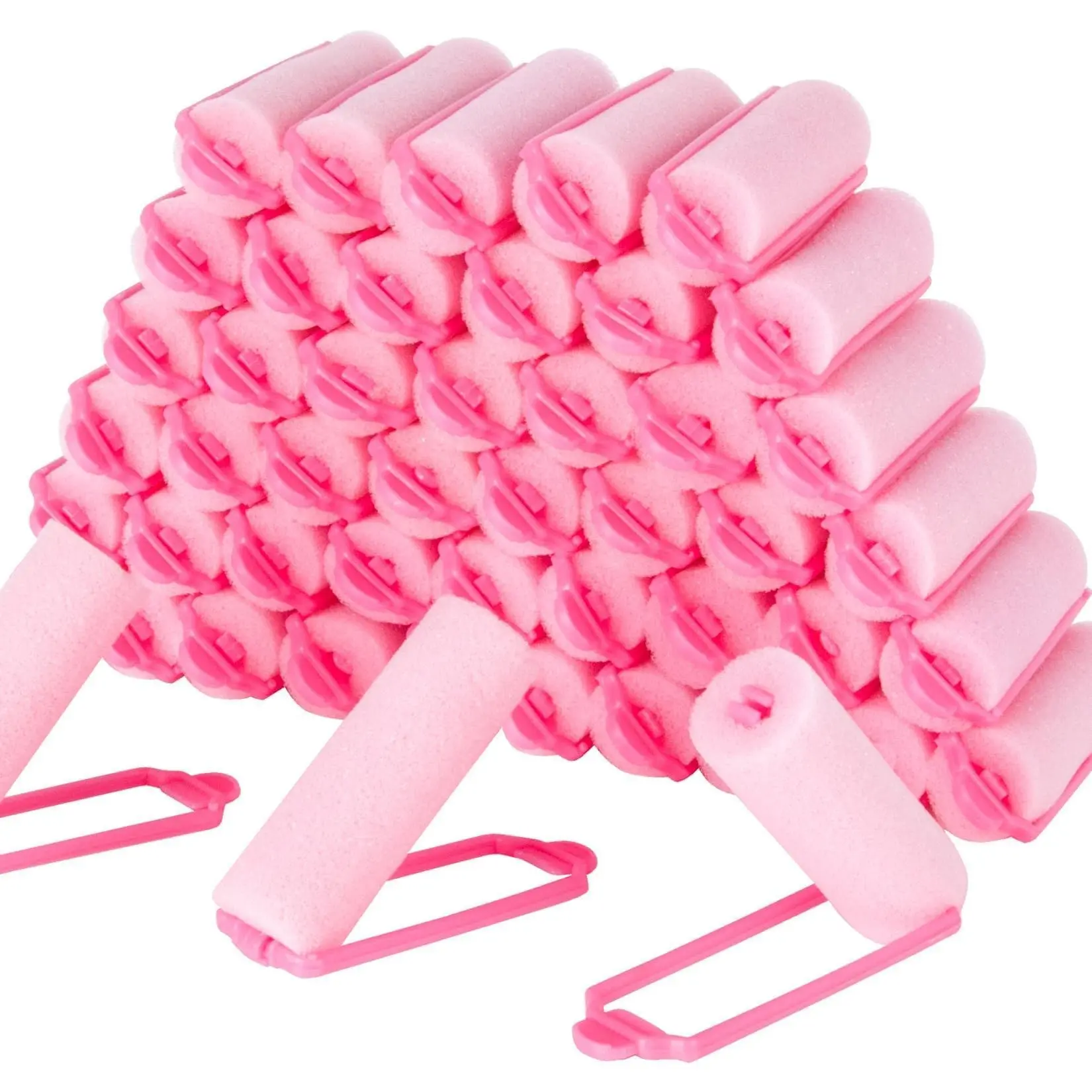 6pcsFoam Hair Rollers Sponge Rollers for Heatless Hair Curler for Short/Long Hair Sleep rolos para cabello Small Sponge Curlers Soft Sleeping Thin Curl Overnight rulos Hair Curling Tool Diy Hair Styler