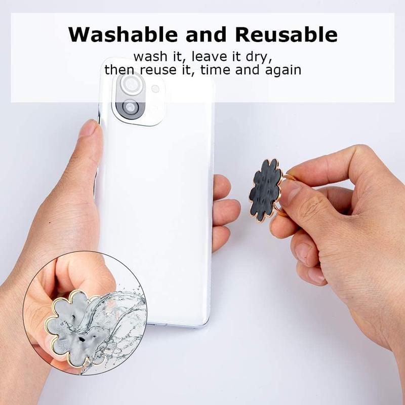 Finger ring stand grip, 2 pack luxury glitter diamond universal metal pop socket for iPhone 16/15/14/13 Pro Max, Galaxy S24/S23/S22 ultra, finger ring grip holder for all smartphone, white/pink