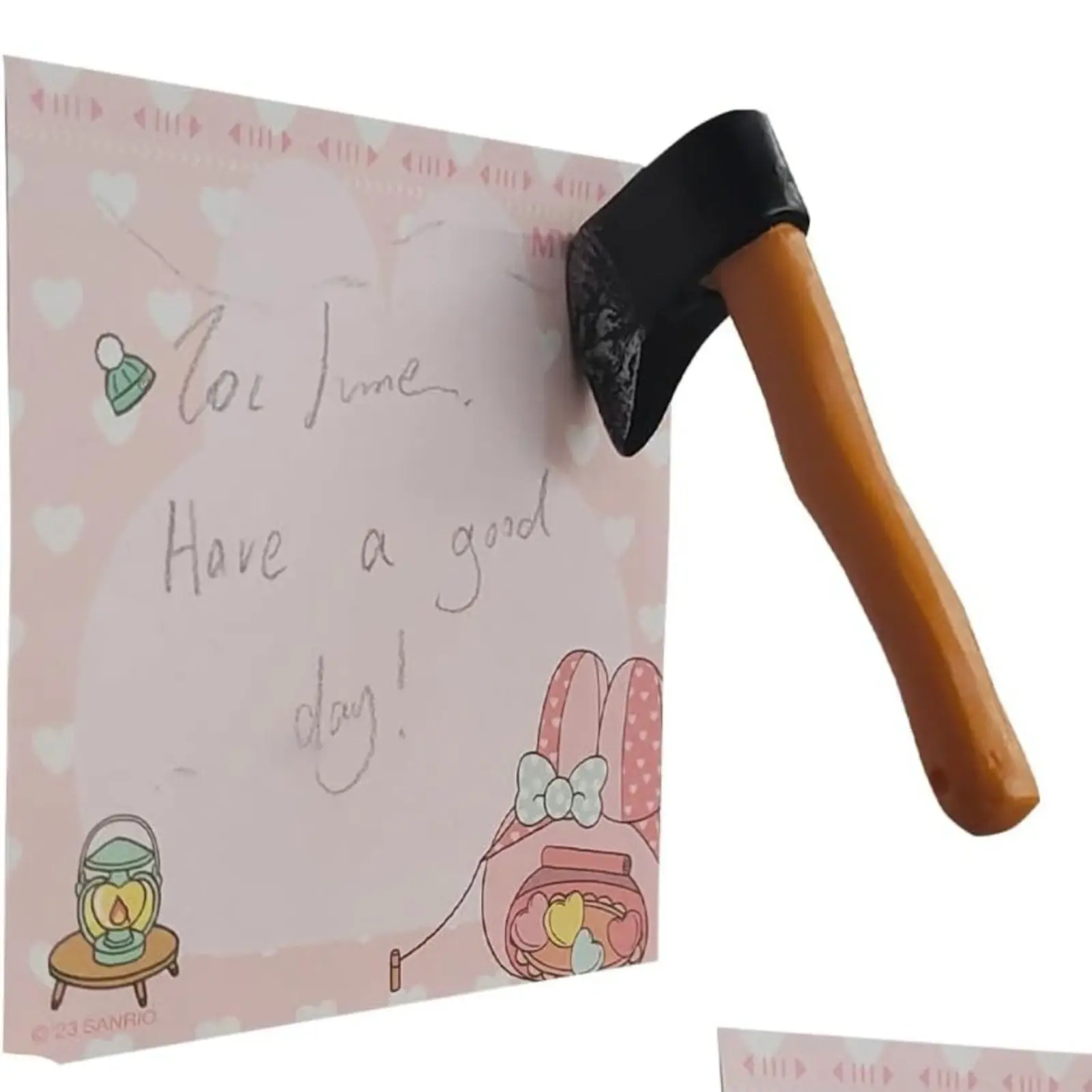 Funny Axe Fridge Magnet–Funny Knife Magnetic Fridge Stickers,Creative Refrigerator Magnets, Decorative Fridge Magnets for Kitchen, Office, Locker,Novelty Halloween Home Decor–Gag Gift