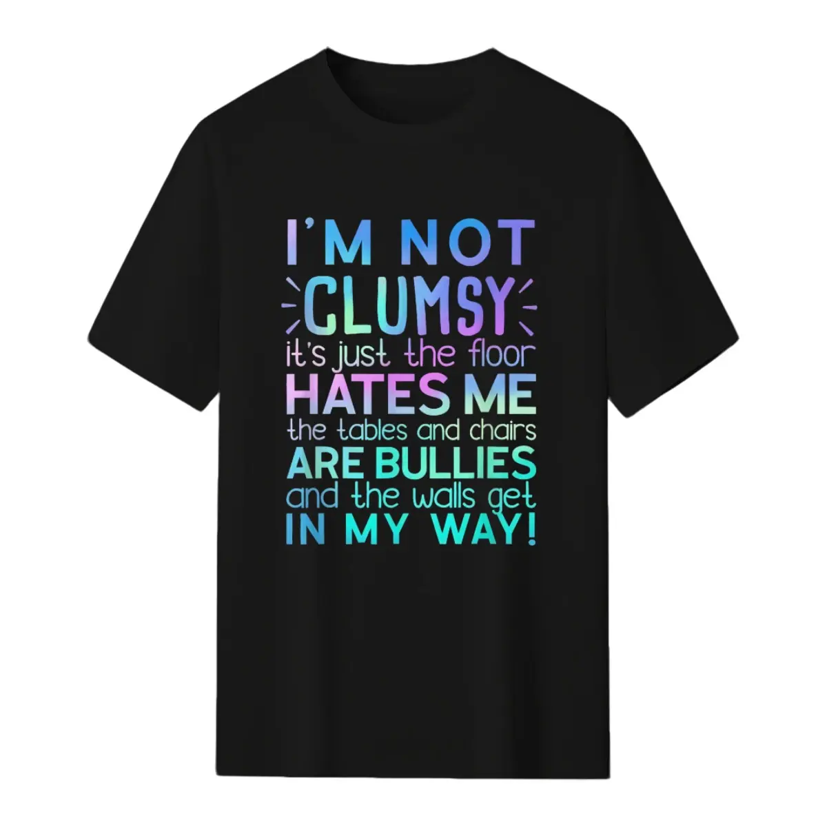 Soft&Comfortable Summer t Shirts I'm Not Clumsy T Shirt Funny People saying Sarcastic Gifts T-Shirt, Trendy Cotton Tops Short Sleeve.