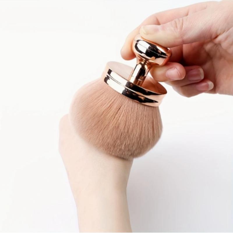 Extra Large Body Makeup Brush, 3-Inch Wide Head, Quick Full-Body Application, Soft Synthetic Fiber, Multitasker Brush, Perfect for Foundation, Loose Powder, Contouring, Bronzer Brush, Contoured Foundation Brush