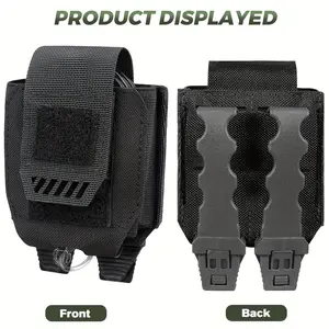 Molle Handcuff Pouch, Handcuff Holder for Duty Belt/Police Vest, Law Enforcement Handcuffs Case Fit Chain/Hinged/Folding/Asp Handcuffs, Hand Cuff Holster for Law Enforcement, Security Guard