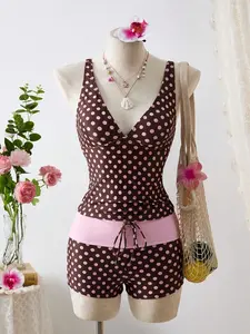 Women's Fashion Split-Body Tankini Outfit Swimsuit, Stylish and Comfortable Design, Perfect for Beach and Pool Wear, Trendy Swimwear for Summer