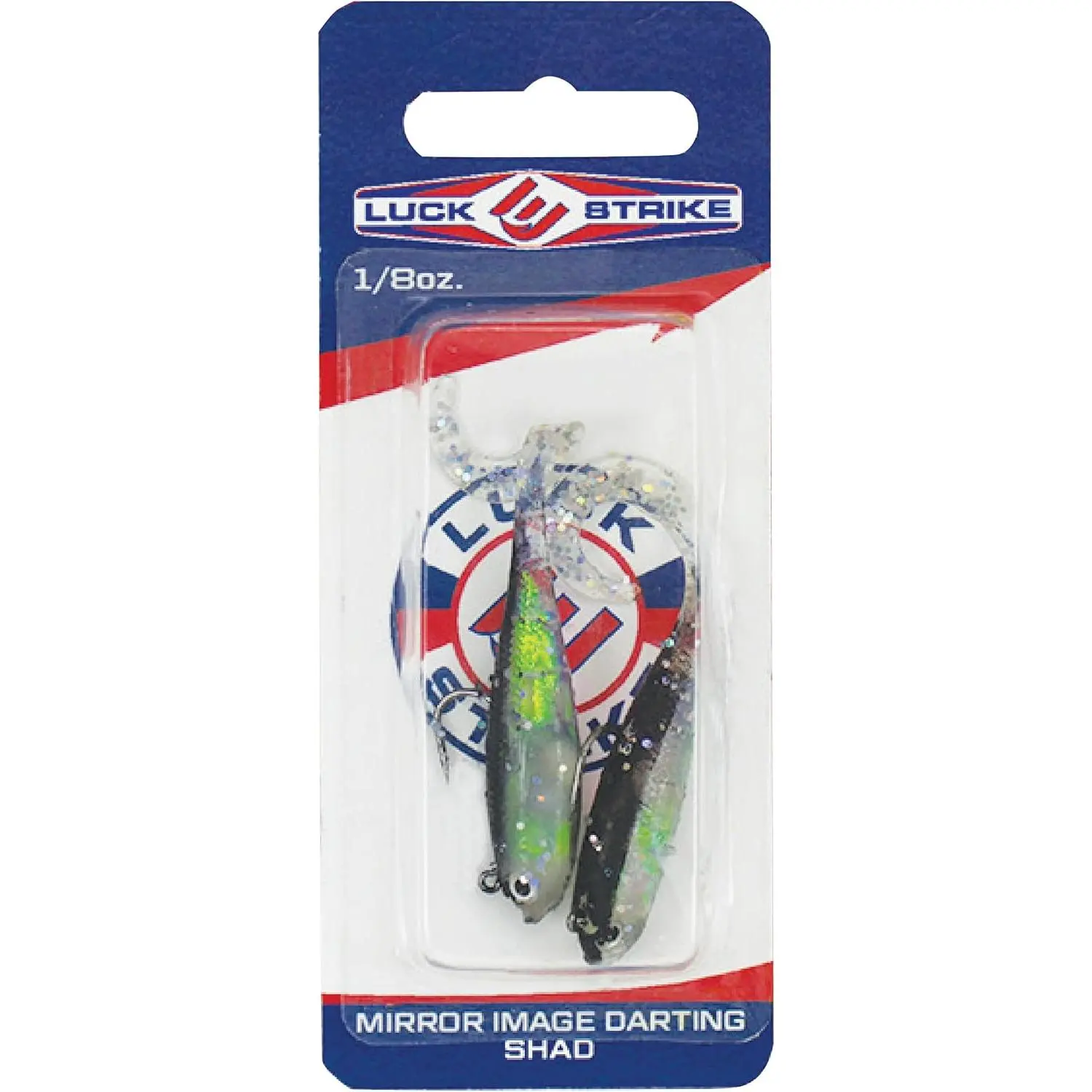 Mirror Image Darting Shad Soft Plastic Minow Lure with Pulsating Tail, 2 Pack